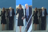 কেন বারবার ট্রাম্পের হাত ফিরিয়ে দিচ্ছেন মেলানিয়া?