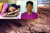 ঘরের মেঝেতে স্ত্রীকে জীবন্ত কবর দেওয়ার চেষ্টা স্বামীর