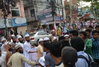 সিলেটে ভাস্কর্য অপসারণের বামদের প্রতিবাদ মিছিলে হামলা