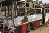 ভারতে বাসে আগুন লেগে নিহত ২২