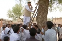 মোবাইলে নেটওয়ার্ক নেই, কথা বলতে গাছে উঠলেন মন্ত্রী