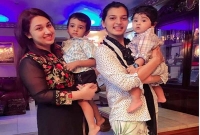 ঈদে অপু বিশ্বাস আর বর্ষার দুই চাঁদের হাসি