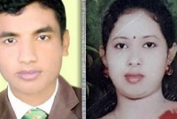 জুয়েলের বাড়িতে অনশনে কাঁকলী, উৎসুক এলাকাবাসীর ভিড়