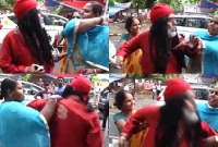 প্রকাশ্যে মহিলাদের হাতে মার খেলেন স্বঘোষিত বাবা স্বামী ওম!