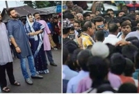 চাঁদপুরে ‘নবাব’ শাকিবকে দেখতে হাজার হাজার মানুষের ভিড়, মুহূর্তে জনসমুদ্র