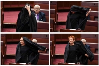 বোরখা নিষিদ্ধের দাবিতে এ কী করলেন এই মহিলা সাংসদ!