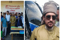 বন্যাকবলিত ২ হাজার ৪০০ পরিবারকে ত্রাণসহায়তা দিতে হেলিকপ্টার নিয়ে কুড়িগ্রামে অনন্ত জলিল