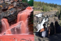 কোনও ধাপ্পাবাজি নয়, এরকমই কখন সাদা, কখনও গোলাপি রুপ নেয় এই নদী?