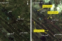 রোহিঙ্গাদের বাড়িতে আগুন দেওয়ার স্যাটেলাইট ছবি প্রকাশ অ্যামনেস্টির