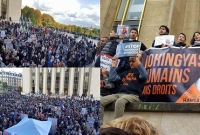 রোহিঙ্গা গণহত্যার প্রতিবাদে উত্তাল ফ্রান্স