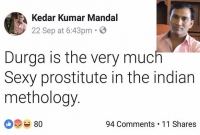 দেবী দুর্গা সম্পর্কে কুরুচিকর মন্তব্য, চাকরি হারাতে পারেন অধ্যাপক!