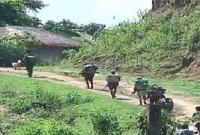 বাংলাদেশ সীমান্তে মিয়ানমার সেনাবাহিনী