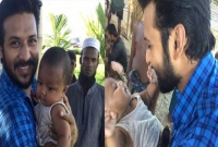 রোহিঙ্গা ক্যাম্পে চিত্রনায়ক নিরব