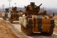 ৩০টি সামরিক যান নিয়ে সিরিয়ায় ঢুকেছে তুর্কি সেনাবাহিনী