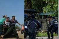 মিয়ানমারে ব্যাপক সংঘর্ষ, যানবাহনে আগুন