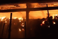 যশোরে জুটমিলের পাটের  গুদামে অগ্নিকাণ্ড