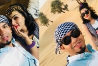 স্বামীর সঙ্গে দুবাইয়ের মরুভূমিতে রোমান্টিক মাহি