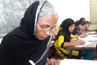 নানি-নাতির একসাথে পিএসপি পরীক্ষায় অংশগ্রহণ!