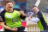 শেন ওয়াটসনের সঙ্গে রেসলার জন সিনা যখন বিধ্বংসী ব্যাটসম্যান!