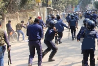 পুলিশের সঙ্গে বিএনপির ব্যাপক সংঘর্ষ