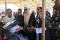 রোহিঙ্গাদের ত্রাণ দিলেন মুসলমানদের প্রথম কেবলা বায়তুল মোকাদ্দাসের গ্রান্ড ইমাম