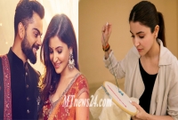 বিয়ের পর কাজে ফিরলেন কোহলির স্ত্রী অানুশকা, ব্যস্ত সুঁই ধাগা নিয়ে!