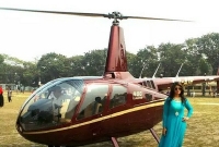 হেলিকপ্টারে কোথায় গেলেন চিত্র নায়িকা পপি?