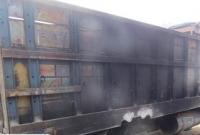 শেরপুরে ট্রাকে আগুন