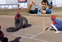 আফগান ক্রিকেটারদের 'ক্যাচের' এই অভিনব অনুশীলন!