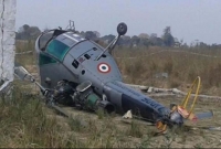 ভারতীয় বিমানসেনার হেলিকপ্টার বিধ্বস্ত, নিহত দুই সেনা পাইলট  