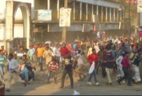 দুই গ্রুপে সংঘর্ষে রণক্ষেত্র ময়মনসিংহের ঈশ্বরগঞ্জ