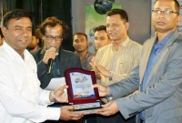 নরসিংদী শ্রেষ্ঠ ইউএনও'র সম্মাননা পেলেন ভাষ্কর দেবনাথ