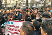 খালেদার মুক্তির দাবিতে যুক্তরাজ্যে বিএনপির বিক্ষোভ