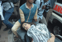 কালো পতাকা কর্মসূচিতে আহত গয়েশ্বরের পুত্রবধূ হাসপাতালে