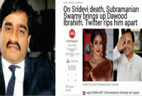 ‘শ্রীদেবীর খুনের’ পেছনে দাউদের হাত, বিস্ফোরক মন্তব্য