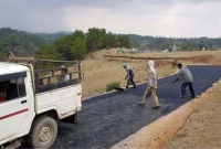 মেঘালয়ে প্লাস্টিকের সড়ক