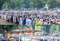 মির্জা ফখরুলের মায়ের জানাজায় মানুষের ঢল