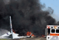 বিমানবন্দরে নামার সময় উড়োজাহাজ বিধ্বস্ত, বহু হতাহতের আশঙ্কা