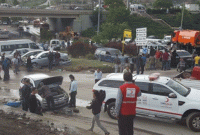 নয় মিনিটের বৃষ্টিতে ভেসে গেলো দেড় শতাধিক গাড়ি!