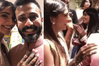 মেহেন্দি অনুষ্ঠানে হবু বরের সামনেই নাচ সোনমের (ভিডিও)