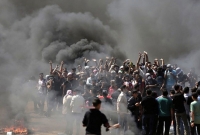 গাজায় লাখো মানুষের বিক্ষোভে ইসরায়েলি হামলা, নিহত ১৬