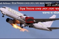 উড়ন্ত অবস্থাতেই বিমানের চাকায় আগুন