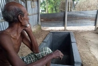 নিজের তৈরি কবরের পাশে দিন কাটে বৃদ্ধ আমীর আলীর!