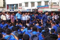 ছাত্রদের সঙ্গে আন্দোলনে যোগ দিলেন বিএএফ শাহিনের অধ্যক্ষ