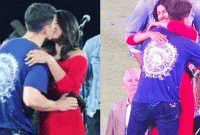 হবু বরকে প্রকাশ্যে চুমু!