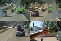 হঠাৎ ব্যস্ত রাস্তায় বিমানের অবতরণ, ভয় পেয়ে যান গাড়ি চালকরা!