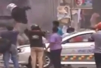 নয়াপল্টনে বিএনপি অফিসের সামনে রণক্ষেত্র, পুলিশের গাড়িতে আগুন-ভাঙচুর