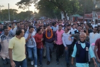 মনোনয়ন নিয়ে শহরে নামতেই জনতার ঢল