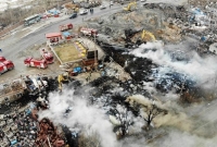 চীনের উত্তরাঞ্চলীয় রাসায়নিক কারখানার সামনে বিস্ফোরণ, নিহত ২২