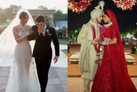 প্রিয়াঙ্কাকে বধূ বেশে দেখে কেঁদে ফেলেন নিক